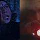 Kylo Ren in The Force Awakens and The Last Jedi. Images: Disney